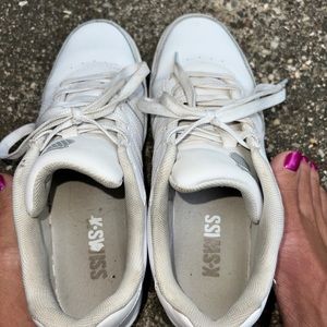 Woman’s Worn K-Swiss Sneaker